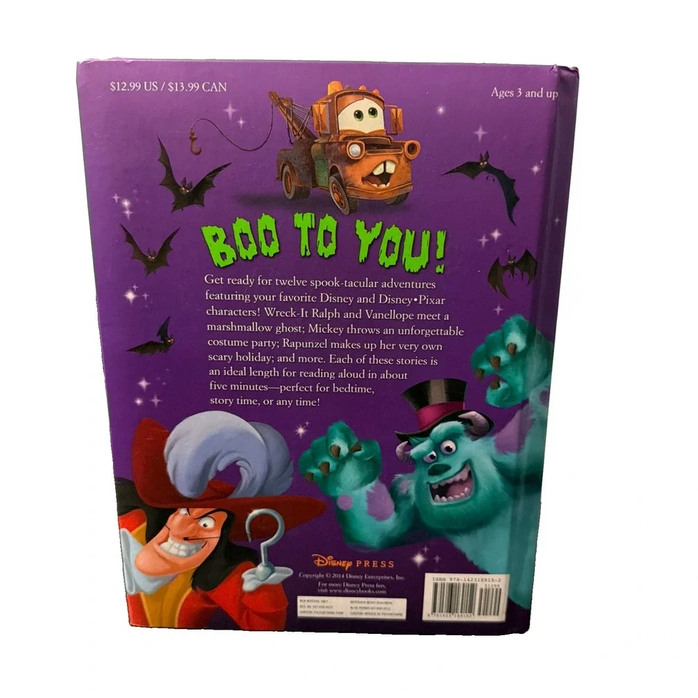 5-Minute Spooky Stories Disney Press Book (2014, Hardcover) Halloween Bedtime